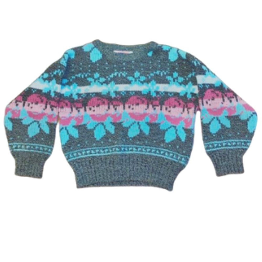 Kids Girl's Long Sleeve Knit Sweater Size 4
